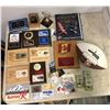 Image 1 : Large group of car club and sporting collectible - includes Ford awards/collectible cards club/guita