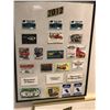 Image 1 : Large group of assorted framed car club card collectibles - dates back 2001