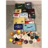 Image 1 : Group of assorted vintage collectible - includes cigarettes/cigars tin boxes/Coca-Cola paper caps et