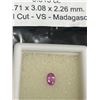 Image 2 : Natural Pink Sapphire .315ct 4.71x 3.08x2.26 mm Oval Cut VS Madagascar