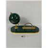 Image 1 : Vintage Stone and Brass Desk Accessory with Globe