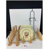 Image 1 : 3 Wood Display Plate Racks- Great For Market Sellers