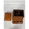 Image 3 : Vintage Leather Humidor & Pipe Stand with Pipes- Made in Italy for BIRKS