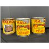 Image 2 : Vintage Malko Brand Fruit Malkin Co. Vancouver tin Cans