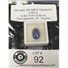 Image 1 : Natural Valuable Tanzanite 6.325  ct 14.92 x 9.33 x 5.08 mm Oval Cabochon- SI- Tanzania