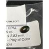 Image 2 : Black Opal 1.115 ct 10.13 x 7.30 x2.82mm Oval Cabochon- Play of Color Ethiopia