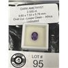Image 1 : Dark Amethyst 2.55ct 9.60 x 7.53 x5.78mm Oval Cut- Loupe Clean- Africa- Untreated