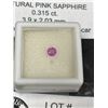 Image 2 : Natural Pink Sapphire. .315 ct 3.9 x 2.03mm RoundCut- VS- Madagascar