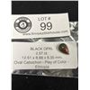 Image 1 : Black Opal 2.57 ct 12.51 x 8.86 x 5.35mm Oval Cabochon Play of Colour Ethiopia