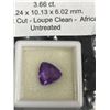 Image 2 : Dark Amethyst 3.66 ct 10.24 x 10.13 x 6.02mm Trilliant Cut Loupe Clean Africa Untreated