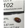 Image 2 : Black Opal 1.175 ct 9.58 x 6.17 x 3.87 mm Oval Cabochon- Play of Colour Ethiopia