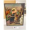 Image 1 : Post War Greek Orthodox Icon Painting Original Lazerus Rising From The Dead