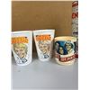 Image 3 : Collectible Dukes of Hazard Cups from McDonalds with a Coffee Mug, Plus 2 Collectible Tins