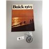 Image 1 : Vintage Buick Car Badge Plus a Buick Book 1969