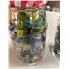Image 2 : 2 Jars Filled with Marbles