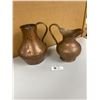 Image 2 : Lot of 2 Vintage Copper Pitchers