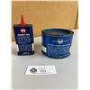 Image 2 : 2 Vintage RPM Tins. 1 Handy Oiler and 1 a 1Lb Wheel Bearling Grease Tin