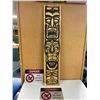 Image 1 : 3Ft. Tall Decorative Wood Totem Pole Plus 2 Danger Signs