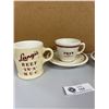 Image 2 : Vintage Café Lot Frys Hot Chocolate Cup and Saucers and Langus Beef in Mug Mugs