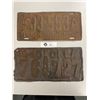 Image 1 : Vintage 1932 Illinois and 1940 Oklahoma Licence Plates