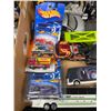 Image 2 : Tray Lot of Various Vehicles. Some New Hot Wheels Still in Package