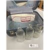 Image 2 : Vintage Vanity Case with Collectible Bottles, and a Vintage Soda Jerk Hat.