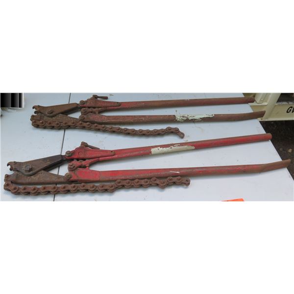 Qty 2 Soil Pipe Cutters w/ Chain Attachment