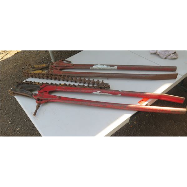 Qty 2 Soil Pipe Cutters w/ Chain Attachment