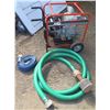 Image 1 : MQ MultiQuip  QP-202TH Rolling Contractor Pump  w/ Honda Motor & Hose