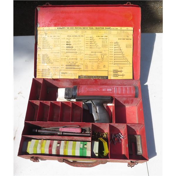 Hilti DX300 Piston Drive Tool w/ Accessories in Hard Case