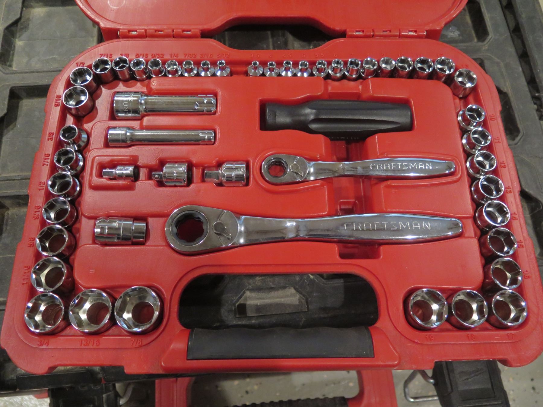 Craftsman Ratchet & Socket Set in Hard Case