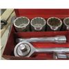 Image 2 : Ratchet & Socket Set w/ Extension in Hard Case