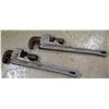 Image 1 : Qty 2 Ridgid 825 Pipe Wrenches 18"L