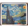 Image 1 : Starry Night Replica Artwork, #120 Signed by Artist, Unframed 27"x23"