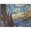 Image 9 : Starry Night Replica Artwork, #120 Signed by Artist, Unframed 27"x23"