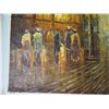Image 8 : Streets of Paris Artwork, Signed Eden S., Unframed 27"x23"