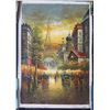 Image 1 : Streets of Paris Artwork by Tony L #303, Unframed 27"x39"