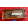 Image 1 : Metal Dragon Knife in Wooden Display