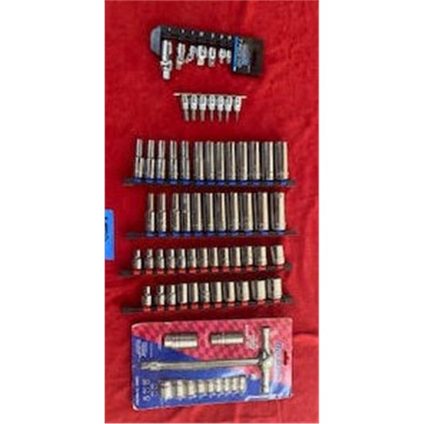Misc Tools: Duralast T-Handle Spline Socket Set, Power Torque U-Joint Set, Sockets, etc