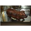 Image 2 : WOODEN BOAR FIGURES (MALE & FEMALE), WOOD MUG & HEART MIRROR (4 PCS)