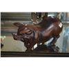 Image 4 : WOODEN BOAR FIGURES (MALE & FEMALE), WOOD MUG & HEART MIRROR (4 PCS)