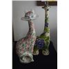 Image 1 : CERAMIC CAT FIGURE & TUROV GIRAFFE (2 PCS)