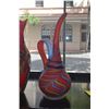 Image 3 : BAIJAN ART GLASS VASE BY RUSSIAN ARTIST E. ZAREH & HANDBLOWN GLASS CAT VASE (2 PCS)