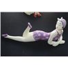 Image 9 : RETRO BATHING BEAUTY BEACH GIRL FIGURINES & FAUX CLAM SHELL (9 PCS)