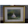 Image 1 : FRAMED WATERCOLOR ON PAPER, "HOLY GHOST CHURCH", DEPICTING THE OCTAGONAL HOLY GHOST CHURCH ON THE IS