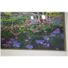 Image 2 : FRAMED WATERCOLOR ON PAPER, UNKNOWN TITLE, DEPICTING A PAVILION & A LILY POND IN A GARDEN; SIGNED & 