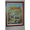 Image 1 : FRAMED PRINT, "COUNTRY STORE - KAHALUU"; SIGNED R.R. PRUSSING 43/46 (13 1/2" X 18")