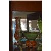 Image 1 : ONYX VASE & CHINESE SERPENTINE JADE BOWL W/STAND (2 PCS)