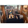 Image 1 : VINTAGE JAPANESE COOPER INKWELL W/PEN HOLDER, KOKESHI DOLLS & STAND (7 PCS)
