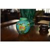 Image 2 : VINTAGE 10" CZECH BOHEMIAN MALACHITE VASE, MINIATURE CHINESE GINGER JAR, VASE & 14" CERAMIC VASE; SI